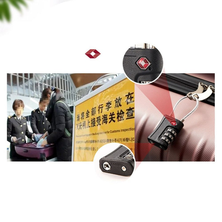 Code Lock for Travel Luggage Password Changeable Lock - Blue