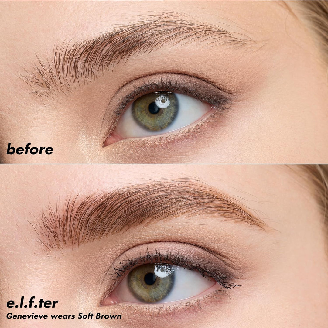 e.l.f. Holy Strokes Micro-Fine Brow Pen, Liquid Waterproof Eyebrow Makeup For Detailing &amp; Adding Dimension, Vegan &amp; Cruelty-Free