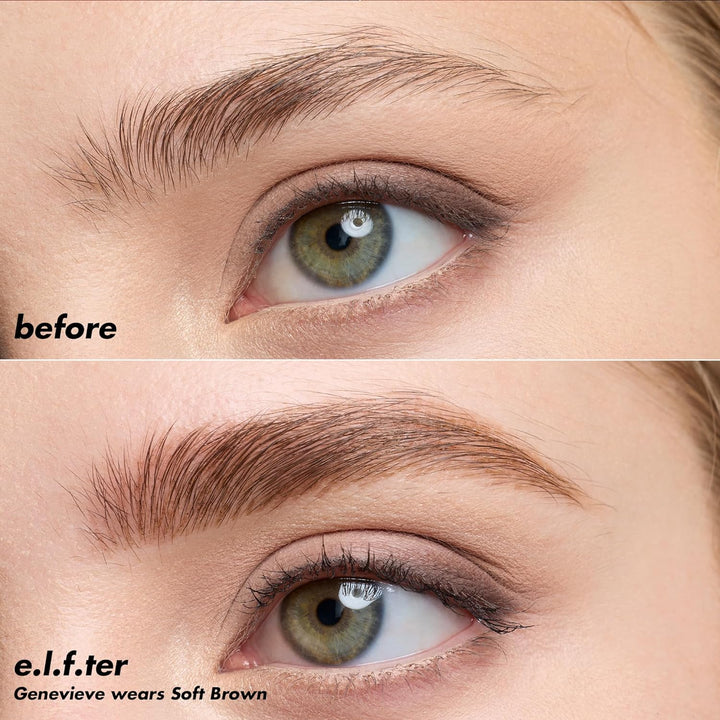 e.l.f. Holy Strokes Micro-Fine Brow Pen, Liquid Waterproof Eyebrow Makeup For Detailing &amp; Adding Dimension, Vegan &amp; Cruelty-Free