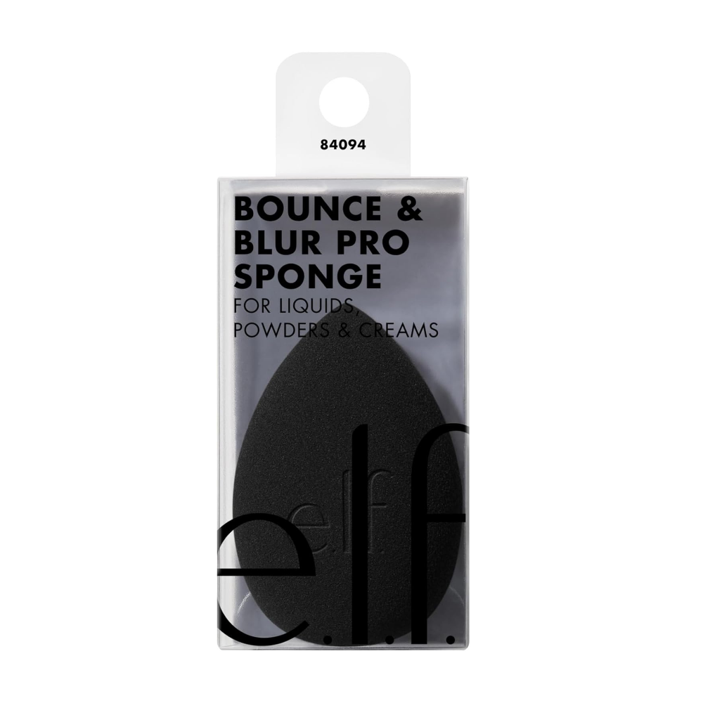 e.l.f. Bounce &amp; Blur Pro Sponge, Multi-Use Makeup Blending Sponge for Cream, Liquid &amp; Powder Formulas, Creates A Blurred Finish, Vegan &amp; Cruelty-Free