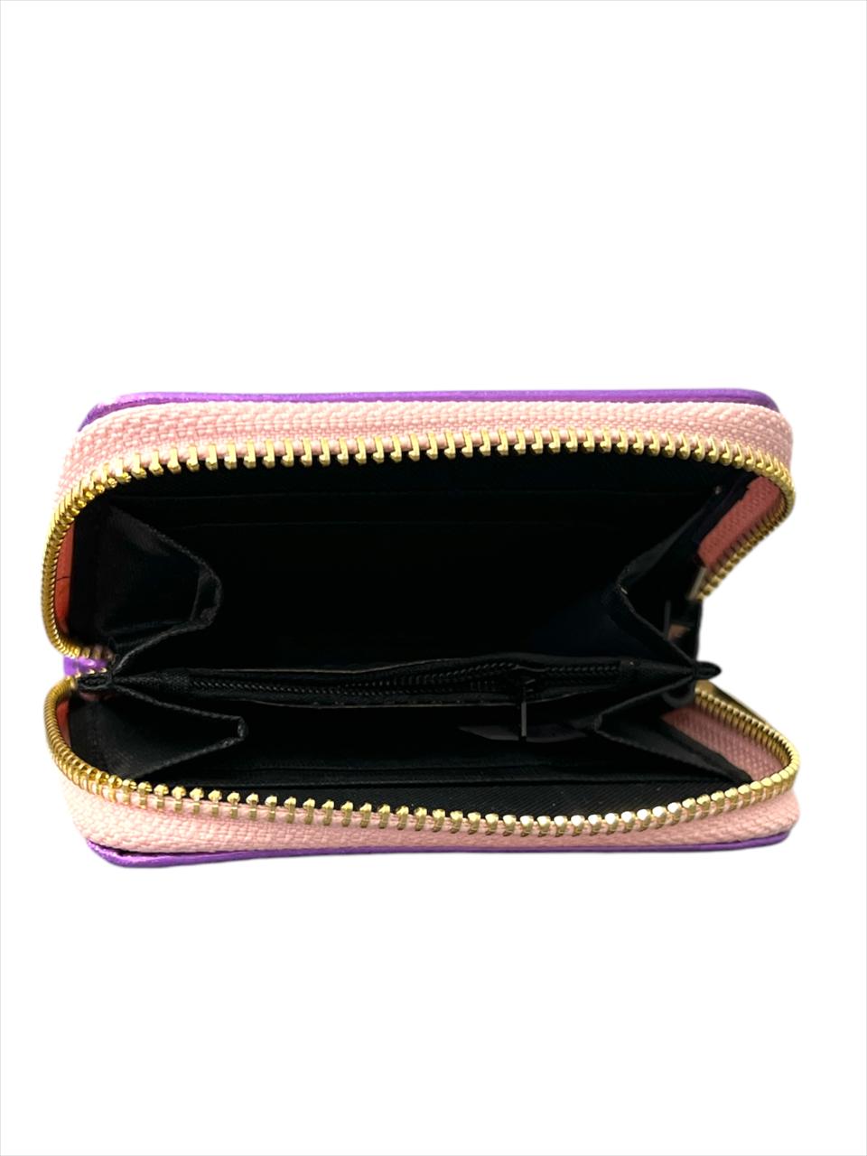 Elegant Wallet Containing One Zipper Pockets With Square Design And Practical For Women - purple