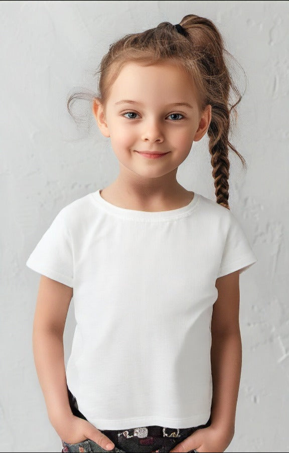 Guess Kids White Cotton T-shirt