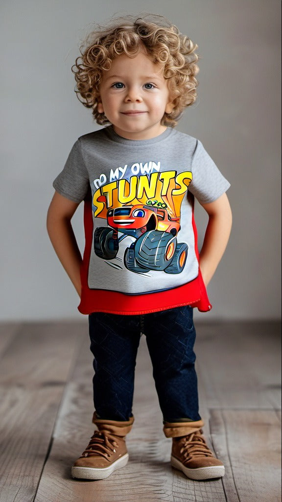 Nickelodeon Boys' Toddler Blaze and The Monster Machines Cape T-Shirt - Size 3T