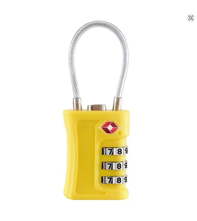 Code Lock for Travel Luggage Password Changeable Lock - Yellow