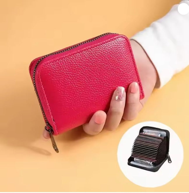 Multi Slot Card Holder Vintage Small Wallet Women - 9 Cards