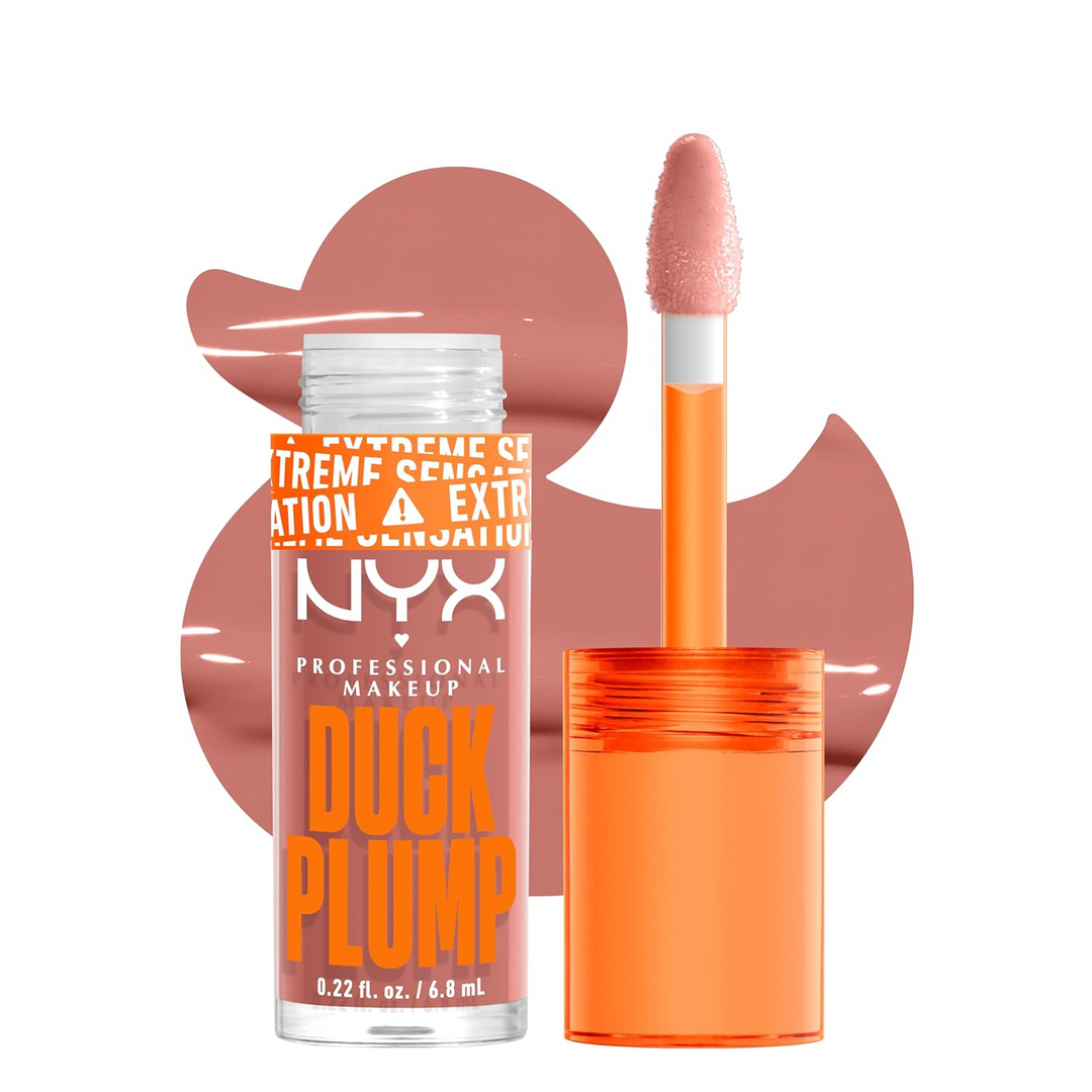 NYX PROFESSIONAL MAKEUP Duck Plump High Pigment Lip Gloss, Lip Plumper Gloss with Spicy Ginger