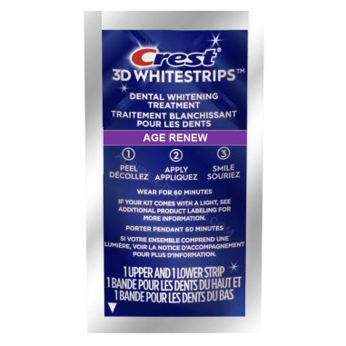 Crest 3D White Professional Effects Whitestrips Age Renewal 1 Treatment