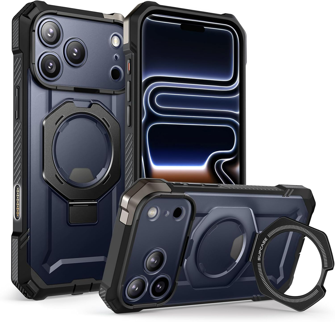 SUPCASE for iPhone 17 Pro Case with Kickstand (Unicorn Beetle Grip), [Camera Control Cover] [Compatible with MagSafe] [Military-Grade Drop Protection] Heavy Duty Magnetic Phone Case