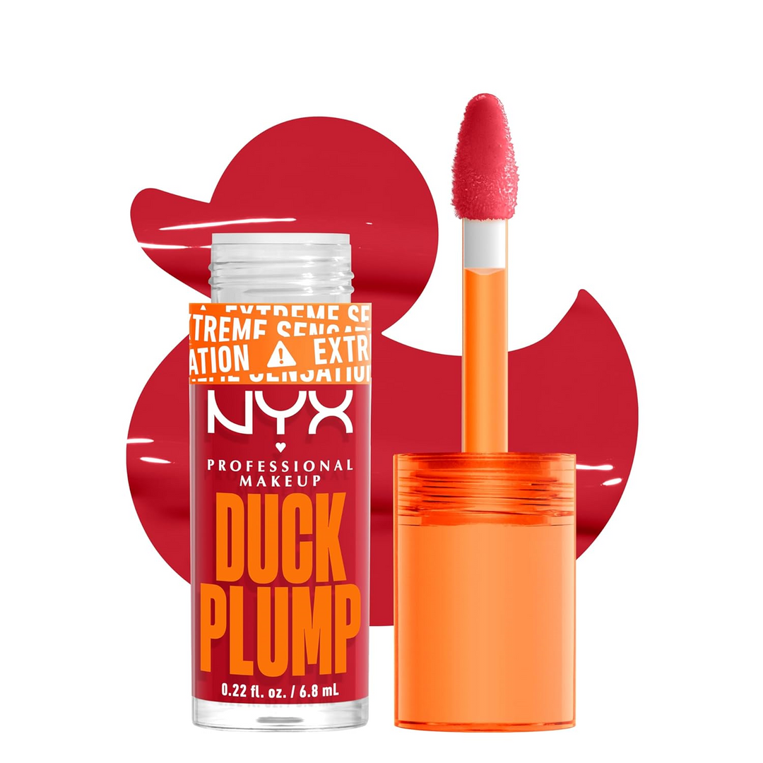 NYX PROFESSIONAL MAKEUP Duck Plump High Pigment Lip Gloss, Lip Plumper Gloss with Spicy Ginger