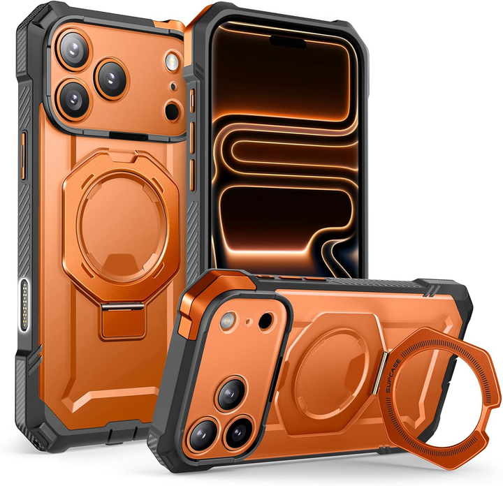 SUPCASE for iPhone 17 Pro Case with Kickstand (Unicorn Beetle Grip), [Camera Control Cover] [Compatible with MagSafe] [Military-Grade Drop Protection] Heavy Duty Magnetic Phone Case