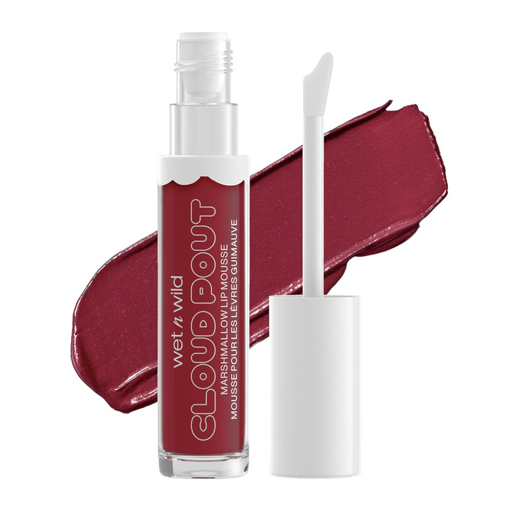 wet n wild Lip Cream Cloud Pout w/Marshmallow | Argan Oil | Vitamin E | Marshmallow Flavored