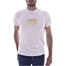Cavalli Class T-shirt QXH60A JD060 Size XL - White - 3alababak