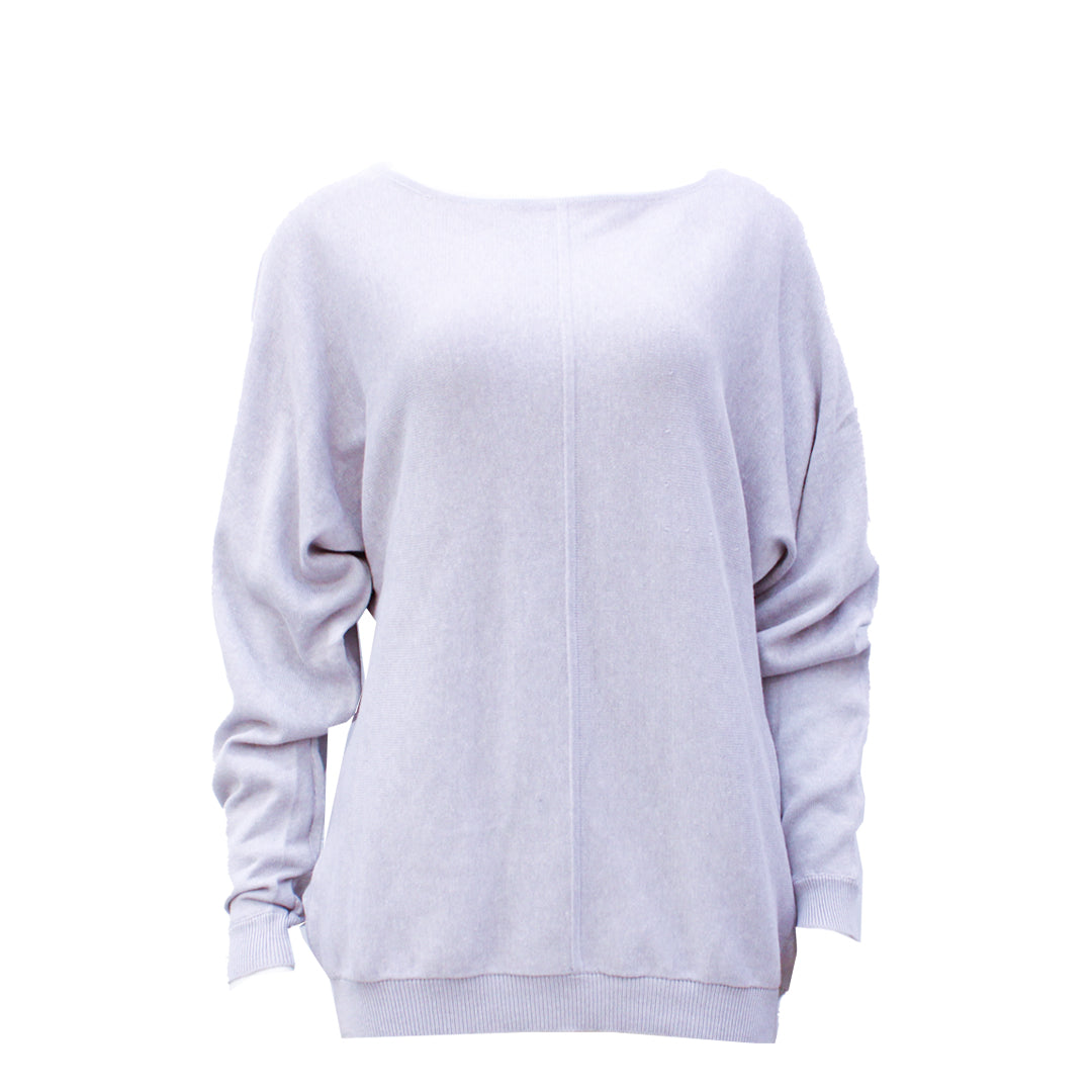 Guess Women Long Sleeve Grey Top - Small