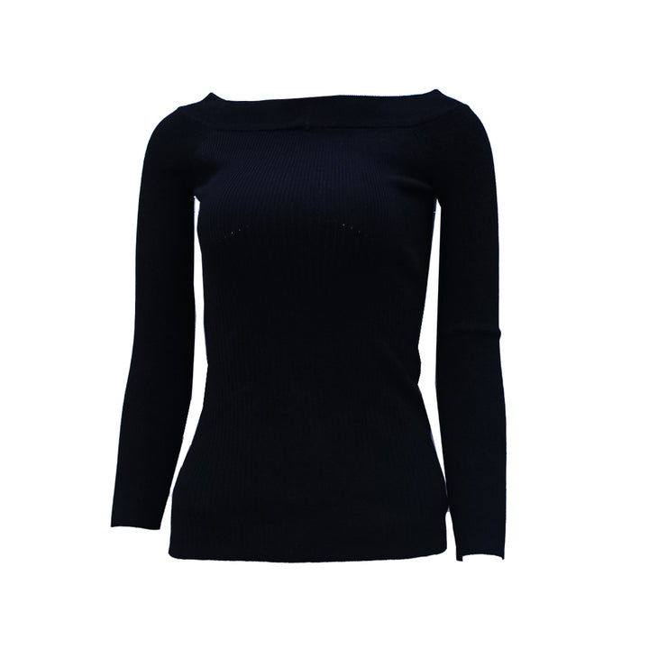 Guess Women Long Sleeve Black Winter Top -Small