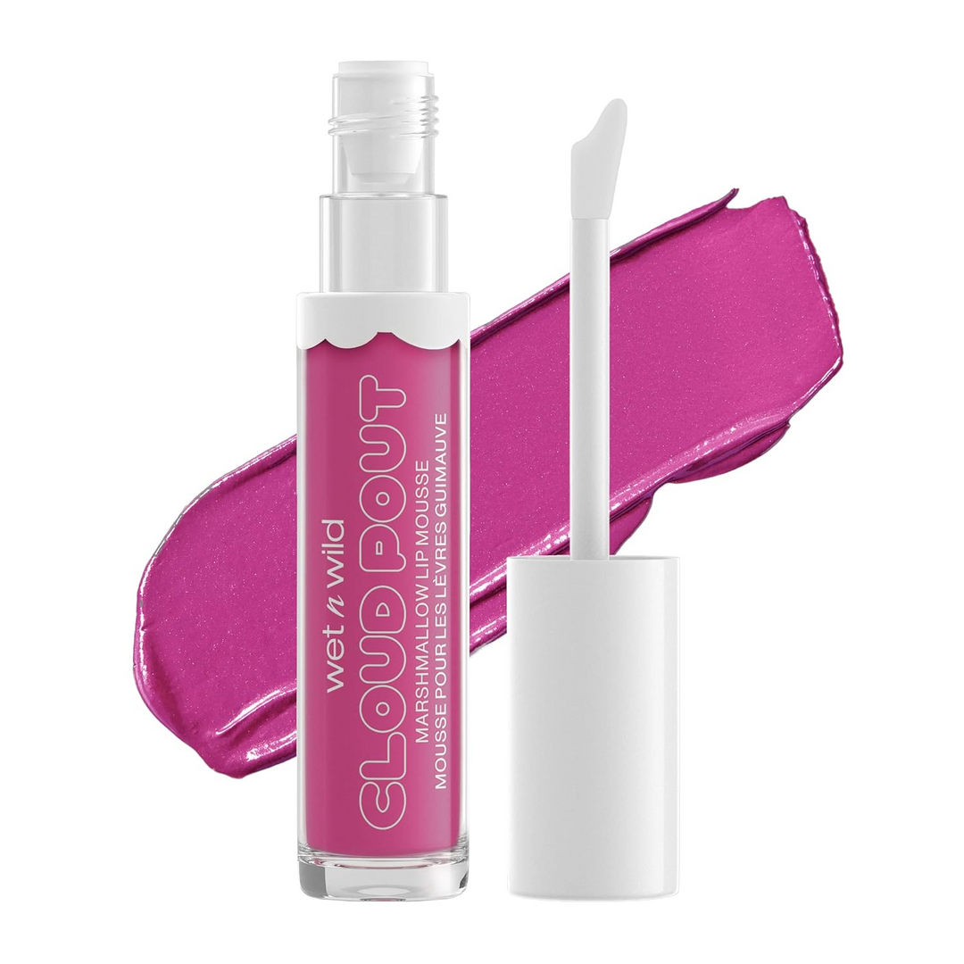 wet n wild Lip Cream Cloud Pout w/Marshmallow | Argan Oil | Vitamin E | Marshmallow Flavored