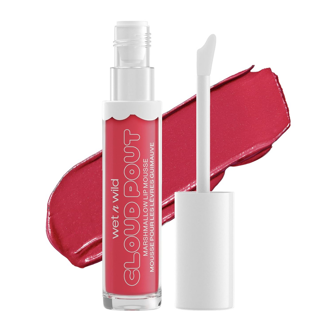 wet n wild Lip Cream Cloud Pout w/Marshmallow | Argan Oil | Vitamin E | Marshmallow Flavored