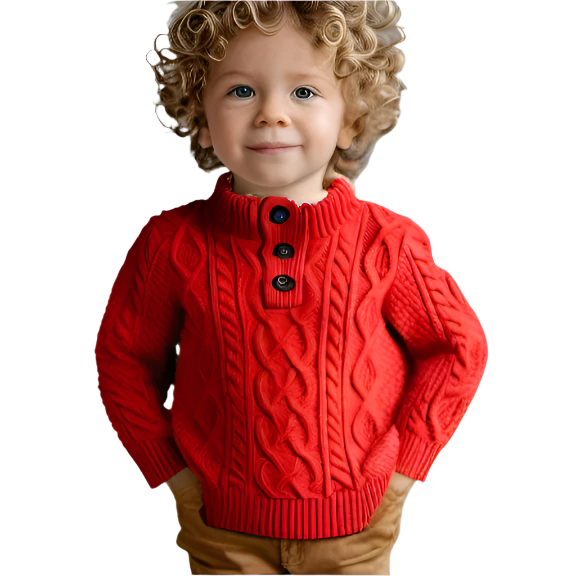 GAP Baby Boys Knitted Pullover Wool Red