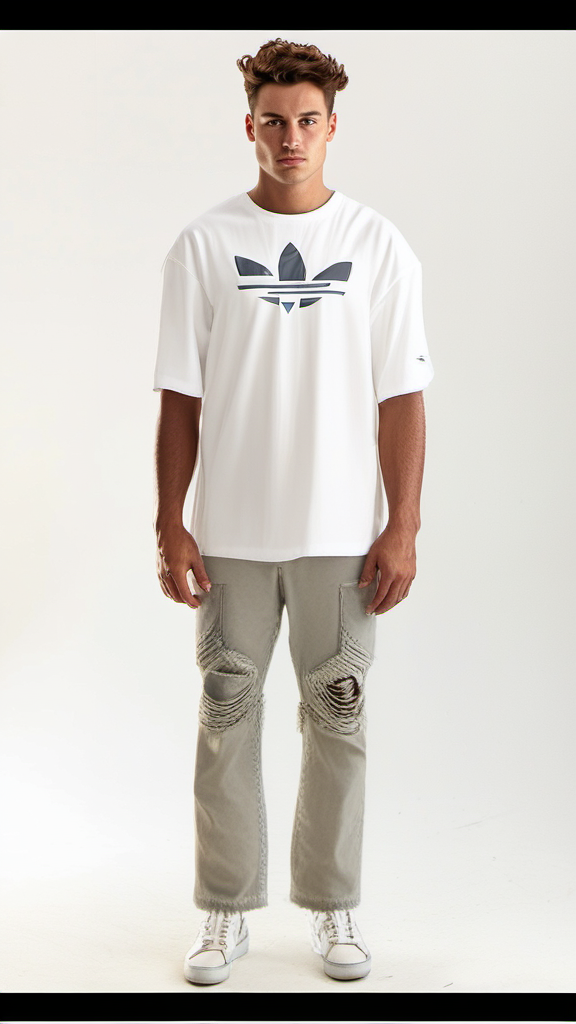 Adidas White Men Adicolor Classics Trefoil T-Shirt - size X-Small