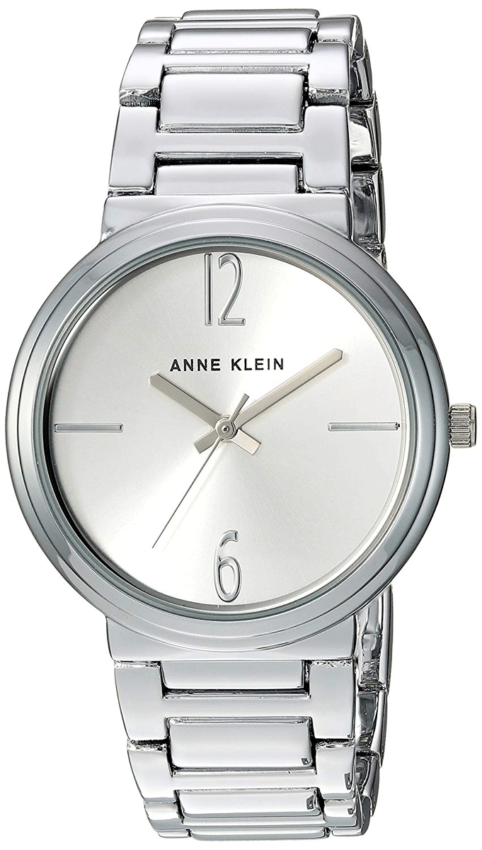 Anne Klein Women's AK/3169SVSV Silver Stainless Steel Quartz Fashion Watch