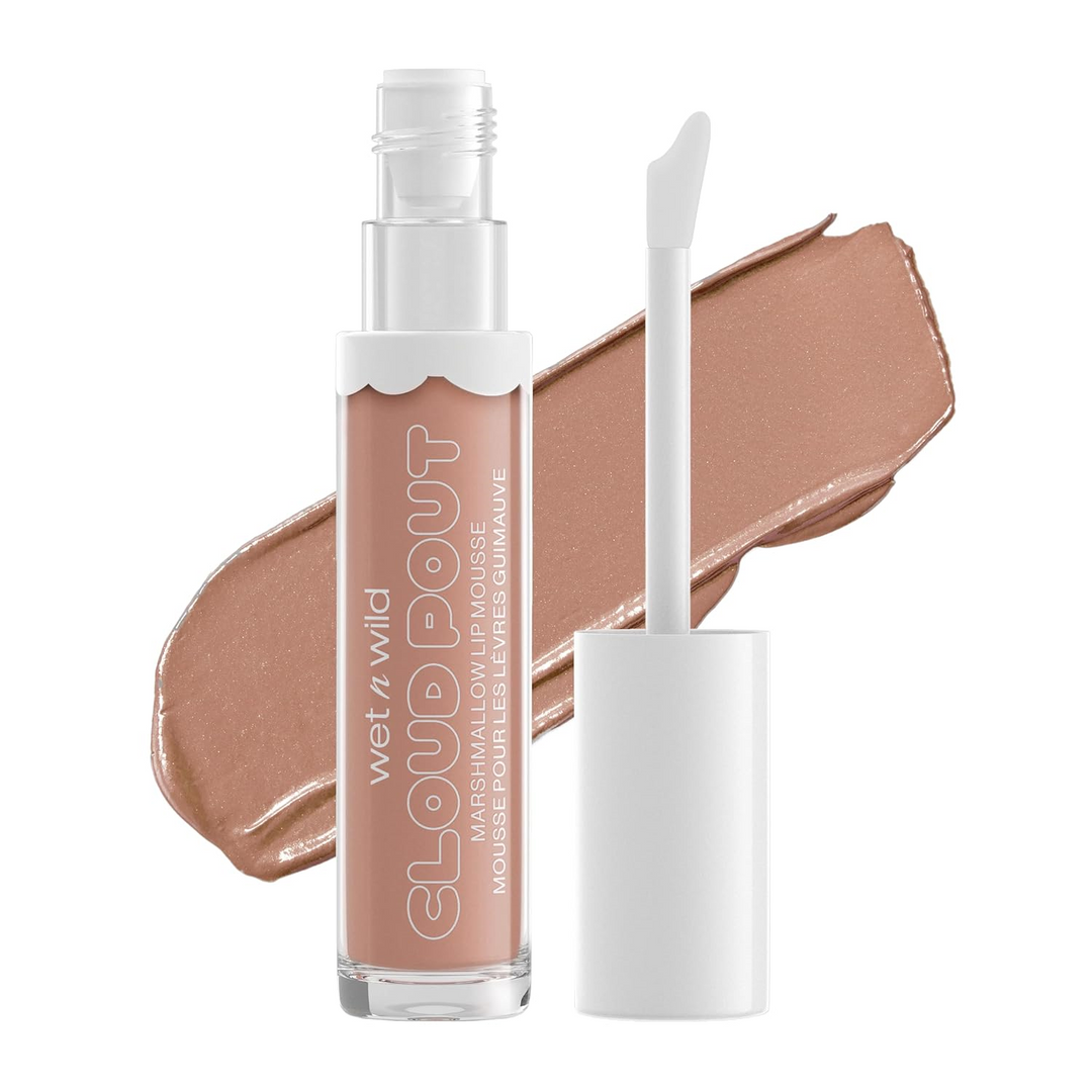 wet n wild Lip Cream Cloud Pout w/Marshmallow | Argan Oil | Vitamin E | Marshmallow Flavored