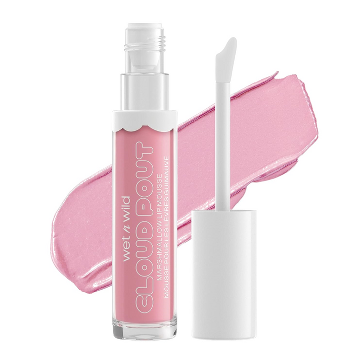 wet n wild Lip Cream Cloud Pout w/Marshmallow | Argan Oil | Vitamin E | Marshmallow Flavored