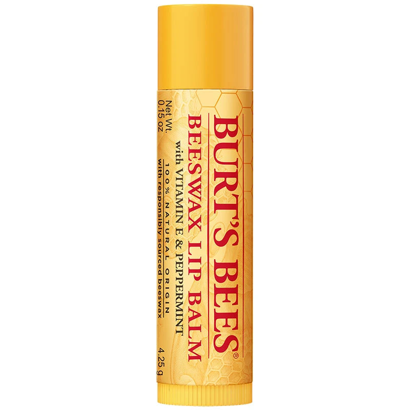 Burt's Bees Lip Balm - Original Beeswax, Lip Moisturizer With Responsibly Sourced Beeswax, Tint-Free, Natural Origin Conditioning Lip Treatment, 0.15 oz - 1 Count