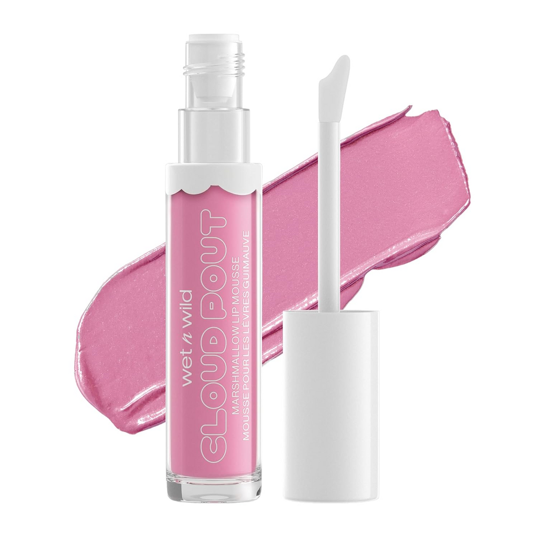 wet n wild Lip Cream Cloud Pout w/Marshmallow | Argan Oil | Vitamin E | Marshmallow Flavored