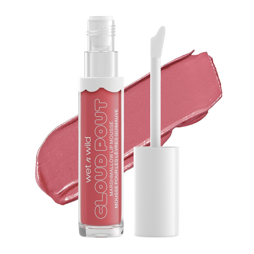 wet n wild Lip Cream Cloud Pout w/Marshmallow | Argan Oil | Vitamin E | Marshmallow Flavored