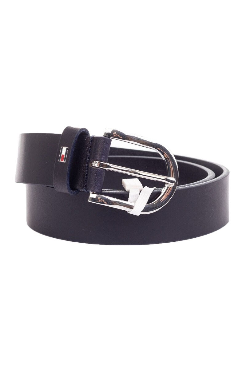 Tommy Hilfiger Women's New Dany Leather Belt - Night Sky, Size 90 - 3alababak