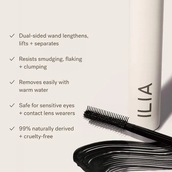 ILIA Limitless Lash Lengthening Clean Mascara  Mini size -3g