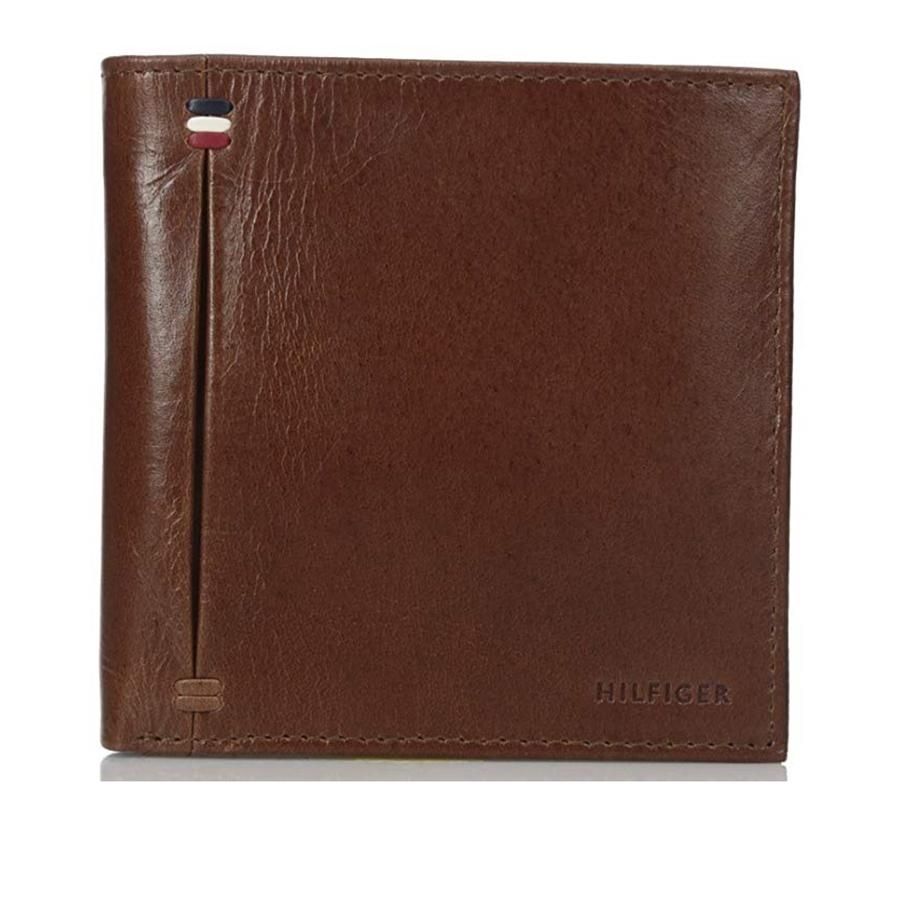 Tommy Hilfiger Mens 31TL120001 Men's Palmer Hipster Wallet Wallet, Saddle - 3alababak