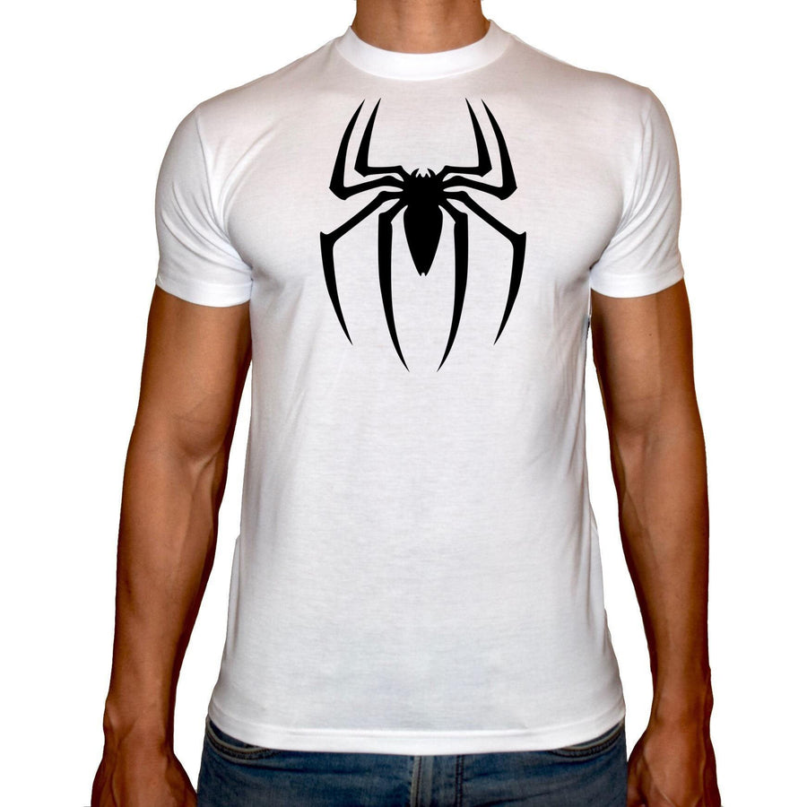 Phoenix WHITE Round Neck Printed T-Shirt Men (Spiderman) - 3alababak