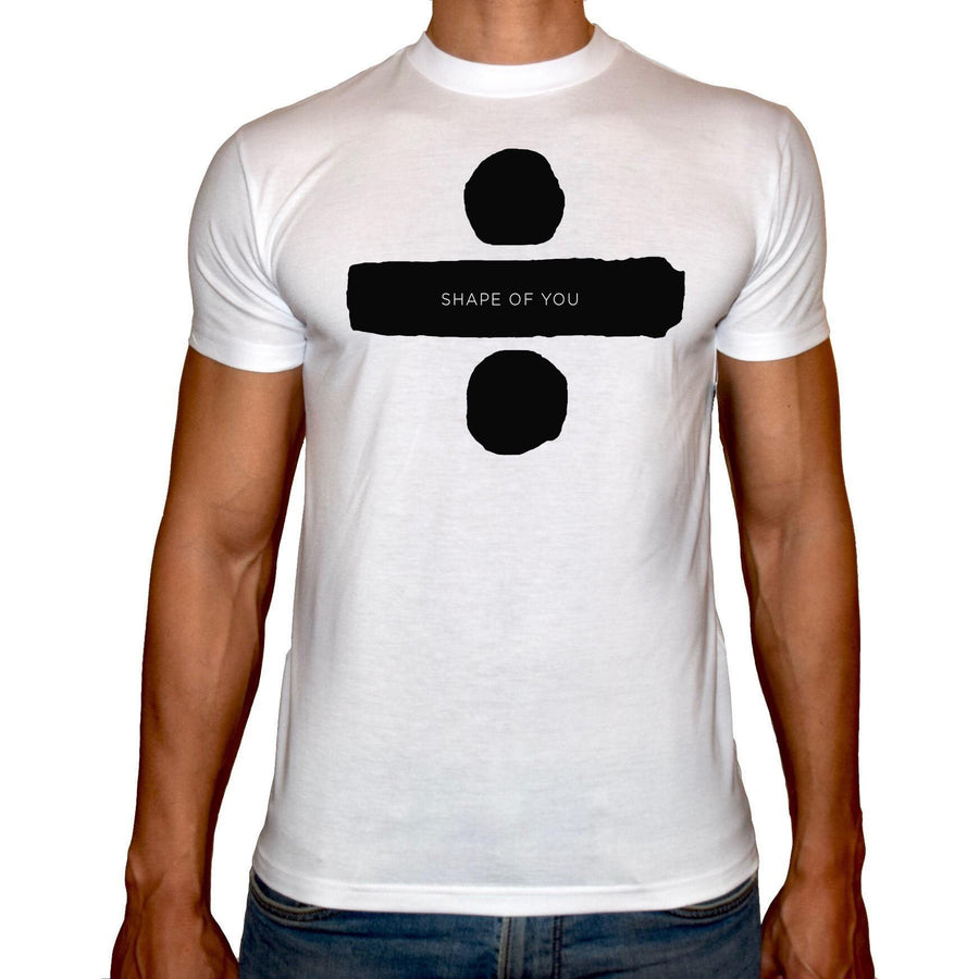 Phoenix WHITE Round Neck Printed T-Shirt Men (Shape of you) - 3alababak