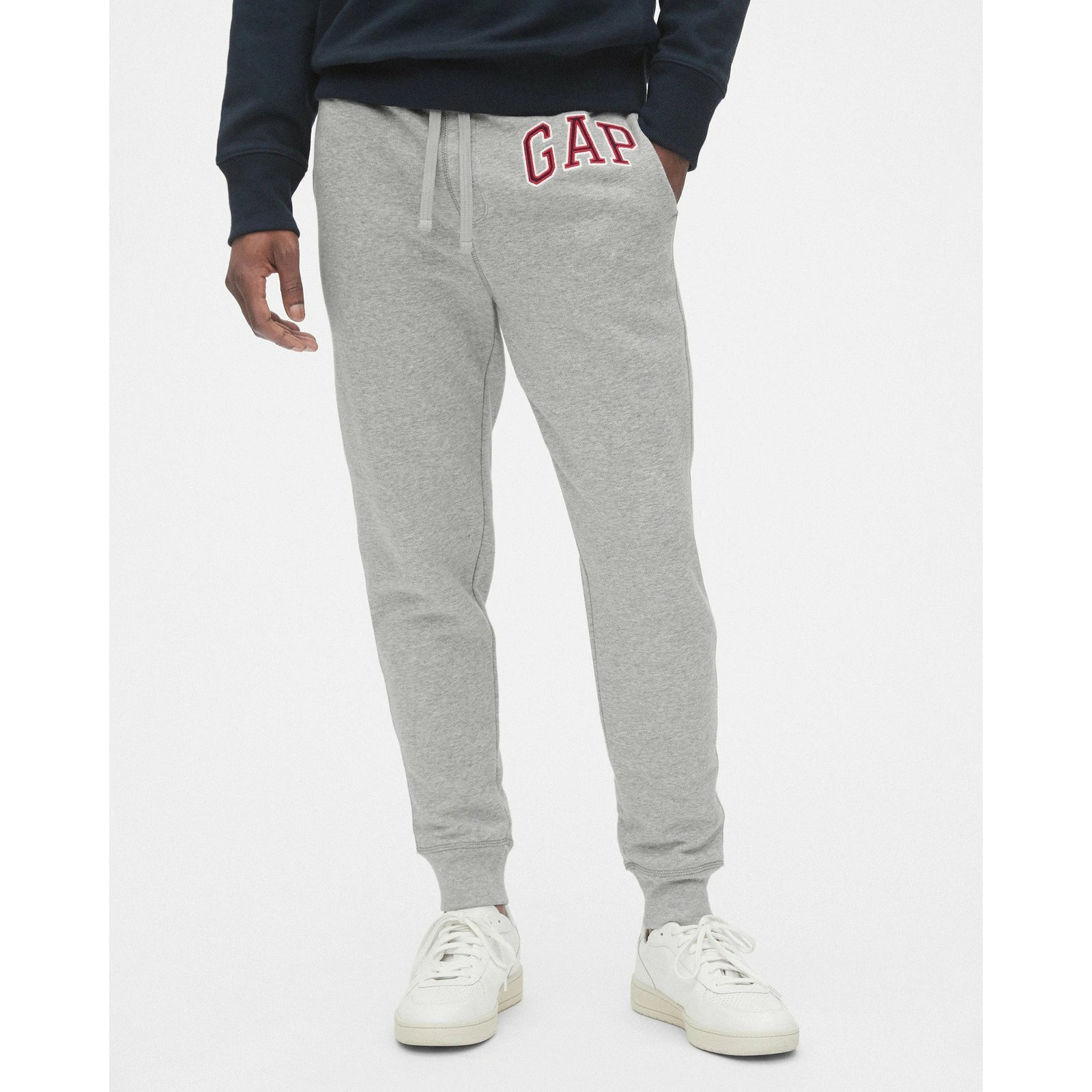 GAP Logo Cuffed Sweatpants Gray - 3alababak