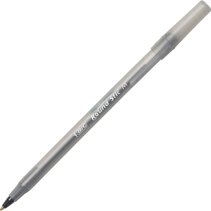 BIC Round Stic Xtra Life Ballpoint Pen Medium Point (1.0mm) - Black - 3alababak