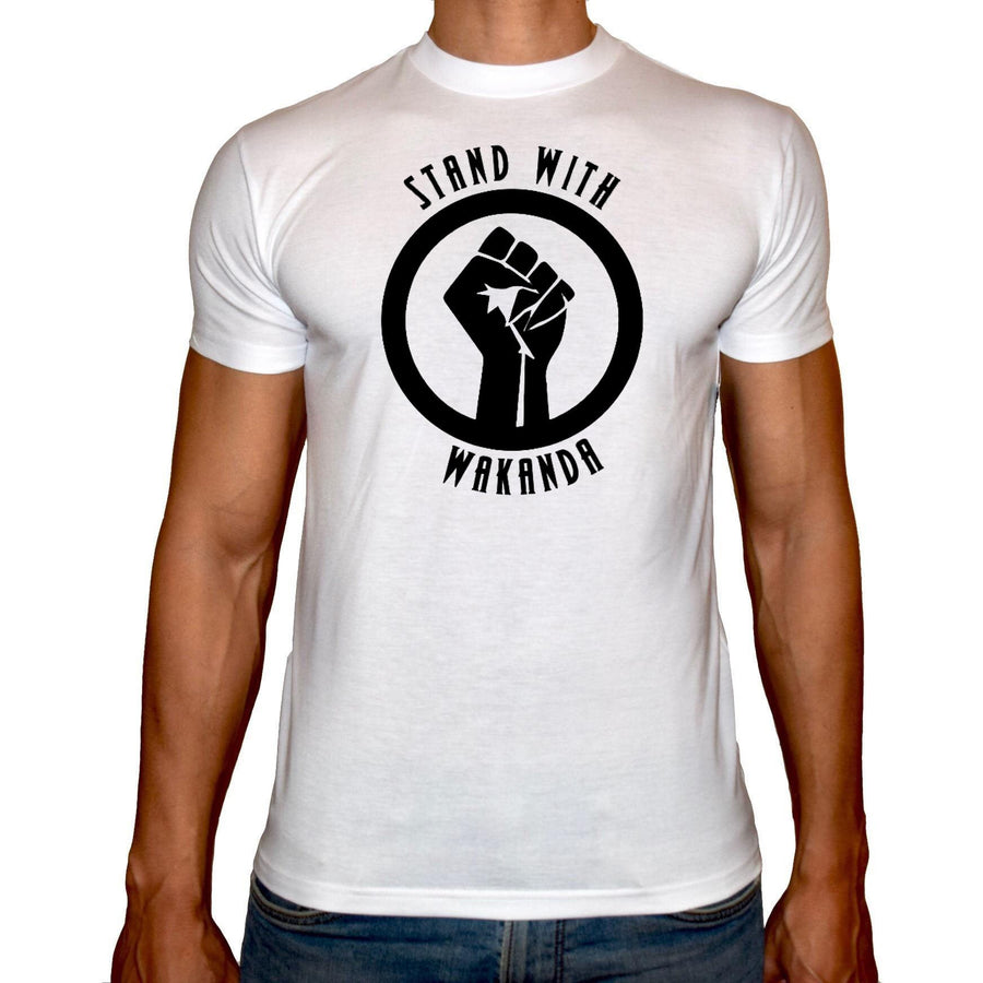 Phoenix WHITE Round Neck Printed T-Shirt Men (Wakanda) - 3alababak