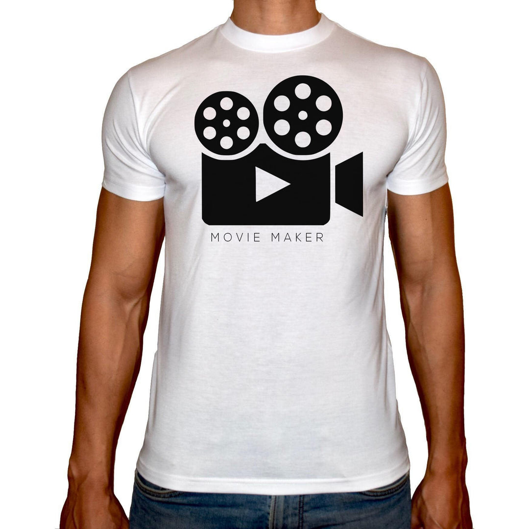Phoenix WHITE Round Neck Printed T-Shirt Men (Movie maker) - 3alababak