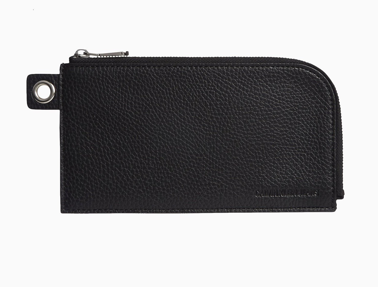 Calvin Klein Zip Around Lanyard Women Wallet Black - 3alababak