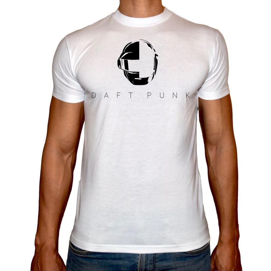 Phoenix WHITE Round Neck Printed T-Shirt Men (Daft punk) - 3alababak