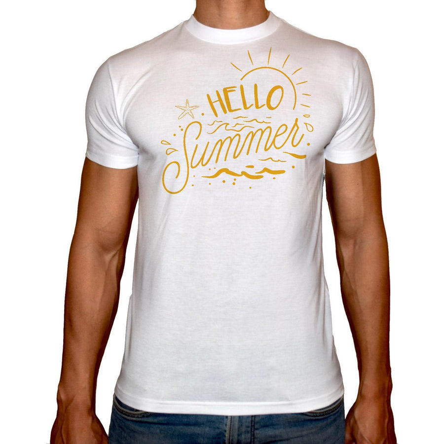 Phoenix WHITE Round Neck Printed T-Shirt Men (Summer) - 3alababak