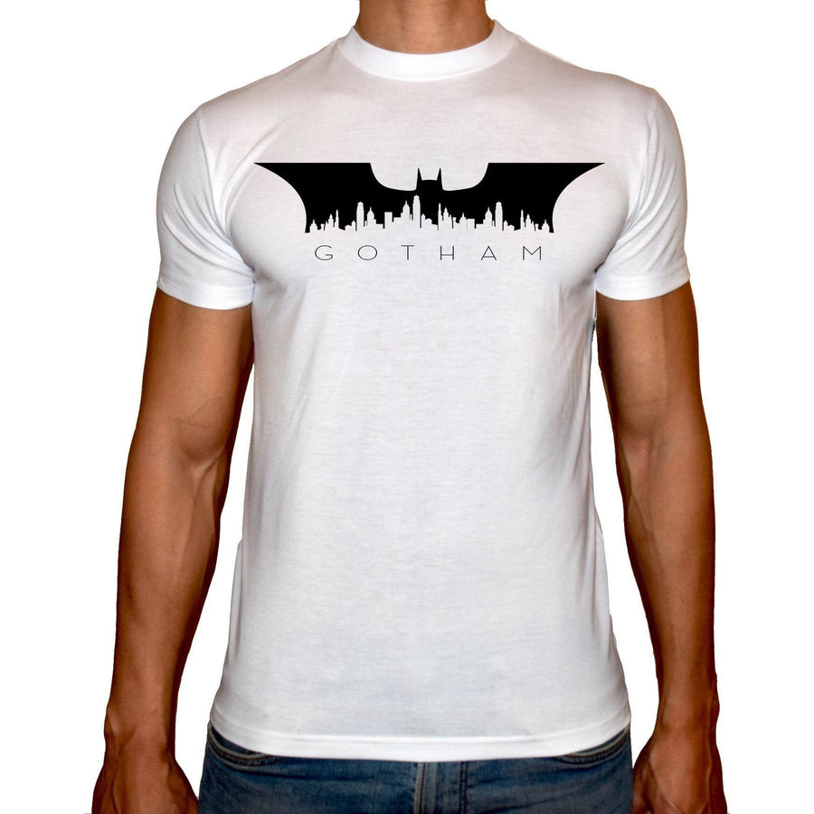 Phoenix WHITE Round Neck Printed T-Shirt Men (Gotham) - 3alababak