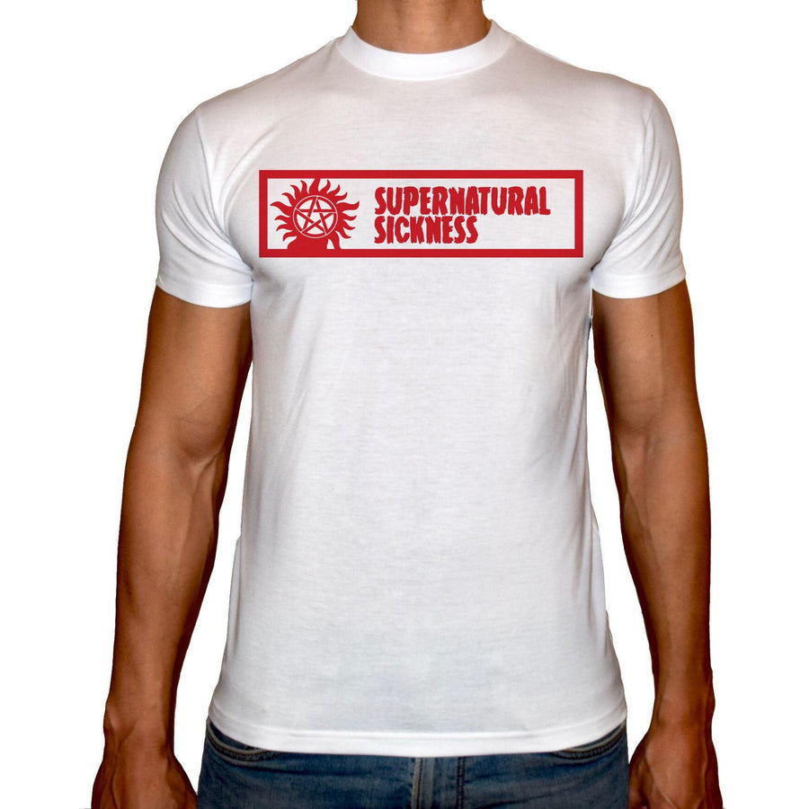 Phoenix WHITE Round Neck Printed T-Shirt Men (Supernatural) - 3alababak