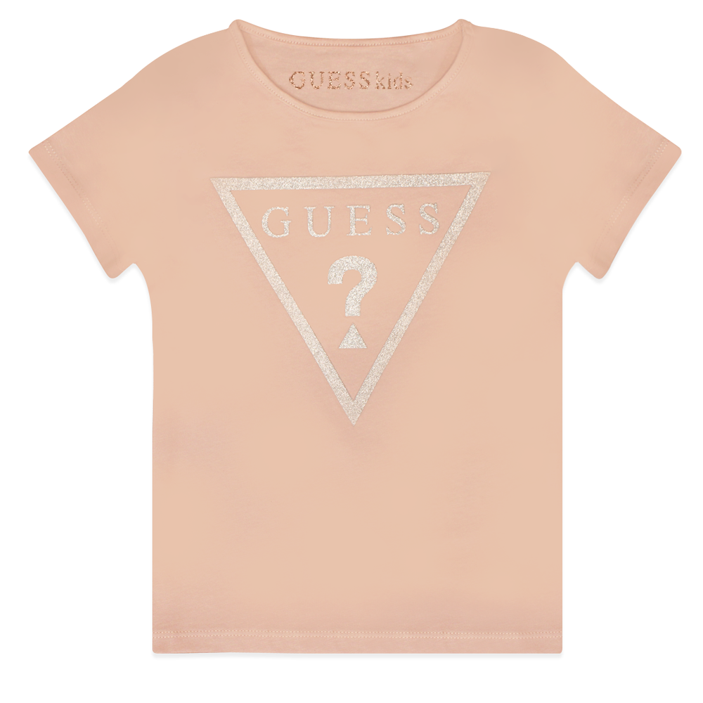 Guess Kids Cotton T-shirt Orange Color - 3alababak