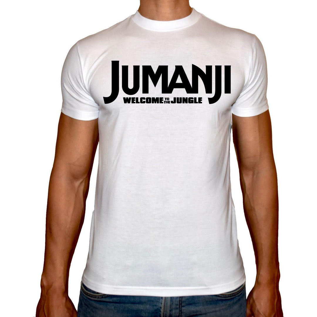 Phoenix WHITE Round Neck Printed T-Shirt Men (Jumanji) - 3alababak