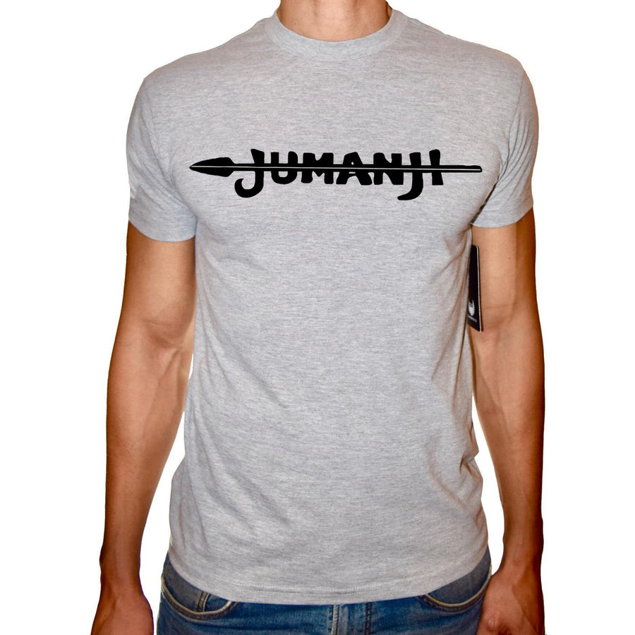 Phoenix GREY Round Neck Printed T-Shirt Men (Jumanji) - 3alababak