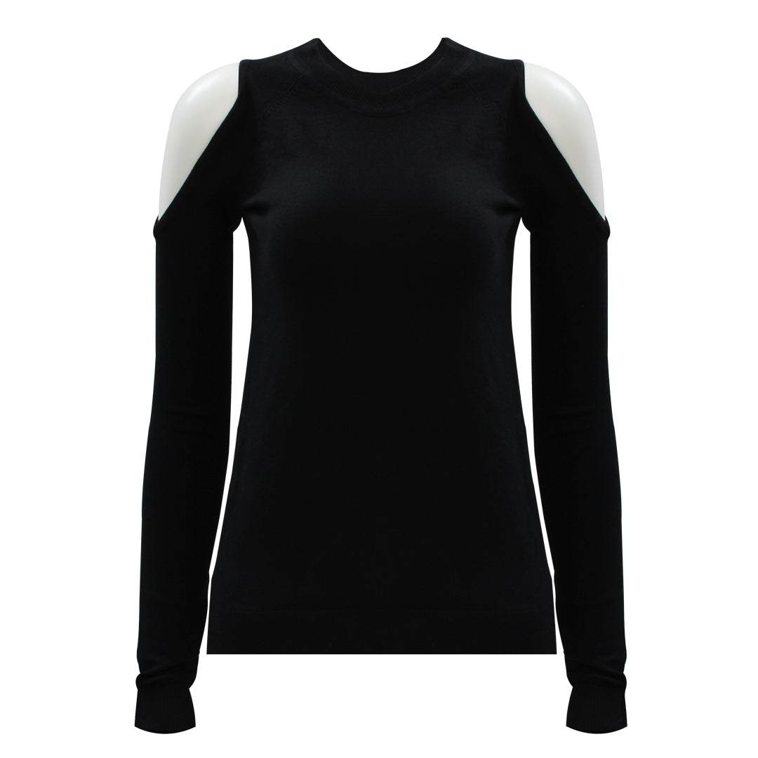 Guess Women Long Sleeve Black Sweater Top - 3alababak