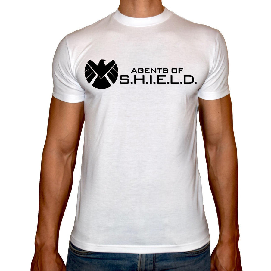Phoenix WHITE Round Neck Printed T-Shirt Men (Shield ) - 3alababak