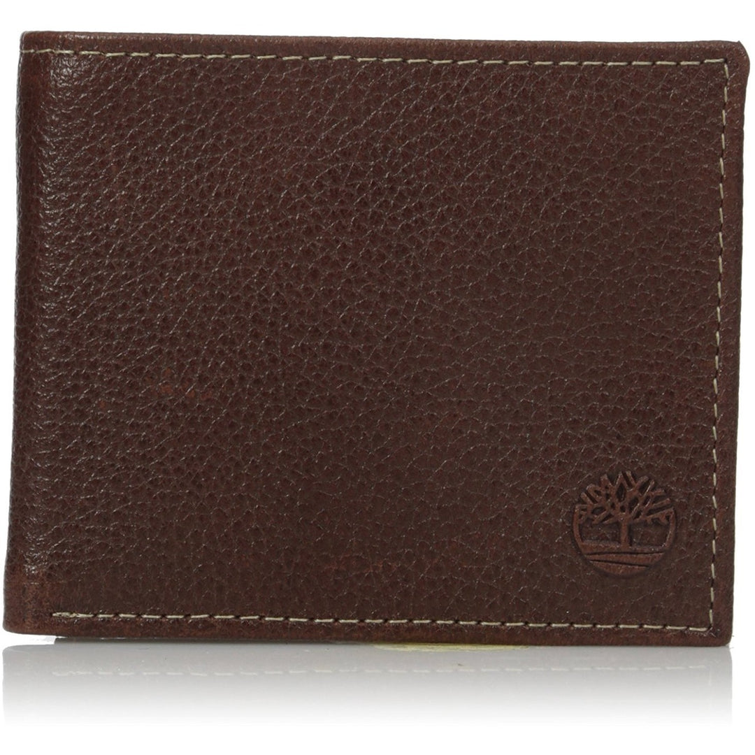 Timberland Men's Leather Slimfold Wallet with Tech Key Chain Gift Set - 3alababak