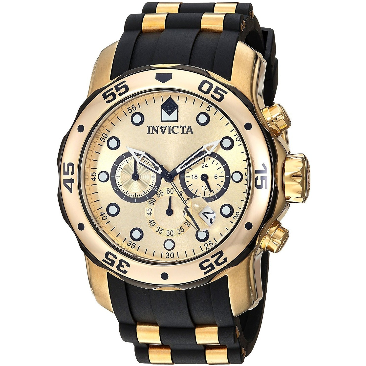Invicta Men's 17885 Pro Diver Ion-Plated Stainless Steel Watch with Polyurethane Band - 3alababak