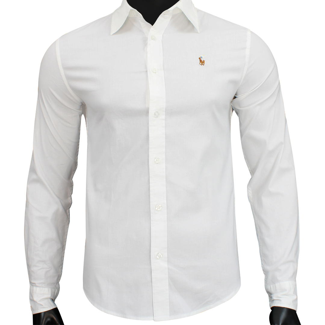 Ralph Lauren Polo The Iconic Slim Fit White Oxford Shirt